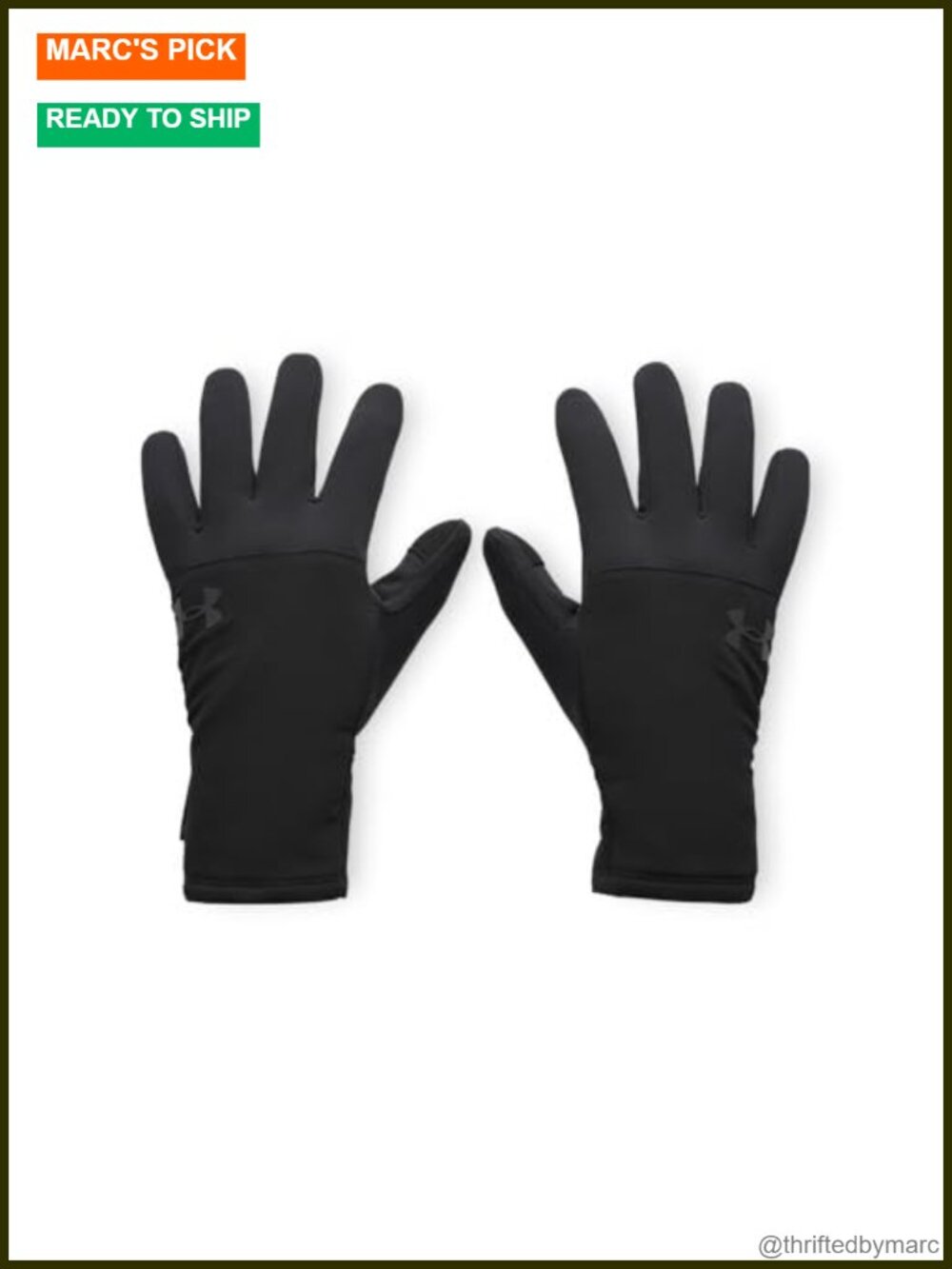 UA Storm Fleece Gloves Touch Screen Compatible